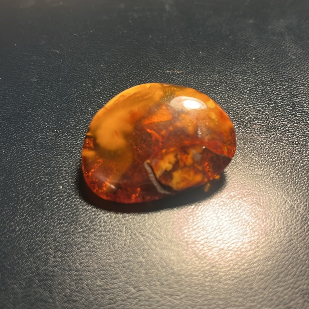 Antique Natural Baltic Amber Brooch 
1.75”x 1.25”